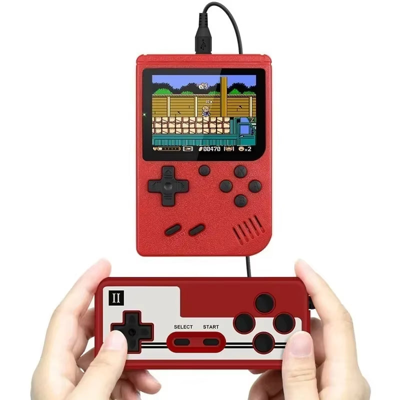 Retro Portable Mini Handheld Video Game Console 8-Bit 3.0 Inch Color LCD Kids Color Game Player Built-In 400 Games