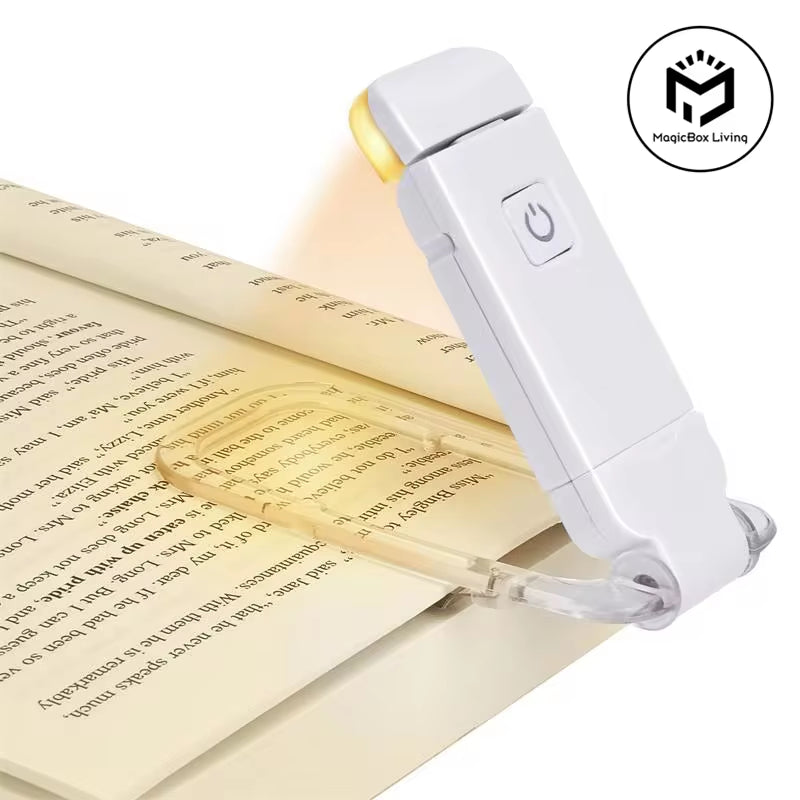 LED USB Rechargeable Book Light Reading Light Eye Protection Night Light Portable Clip Desk Light Bookmark Read Light Night Lamp